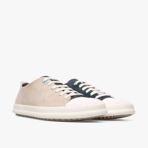 Camper Twins Sneakers Grey / Cream / Beige - Mens Singapore PNIIRI-910